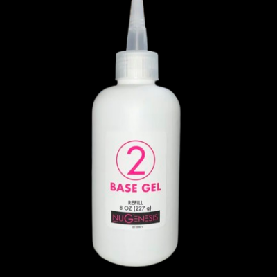 NuGenesis Base Gel #2 Dip Powder System Refill 8oz – Professional Dip Powder Adhesive